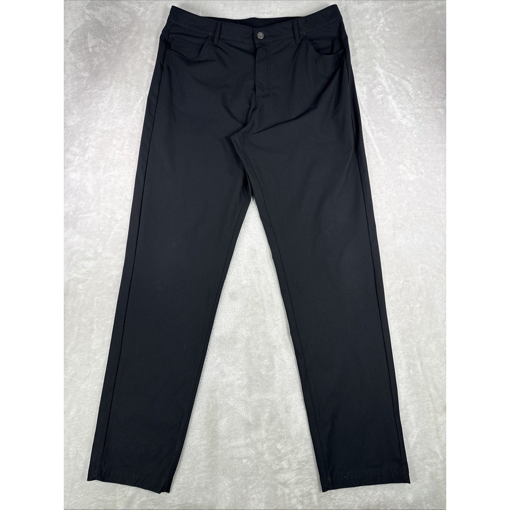Fabletics Pants The Don 5-Pocket Mens 36X34 Black Hybrid Performance Trouser